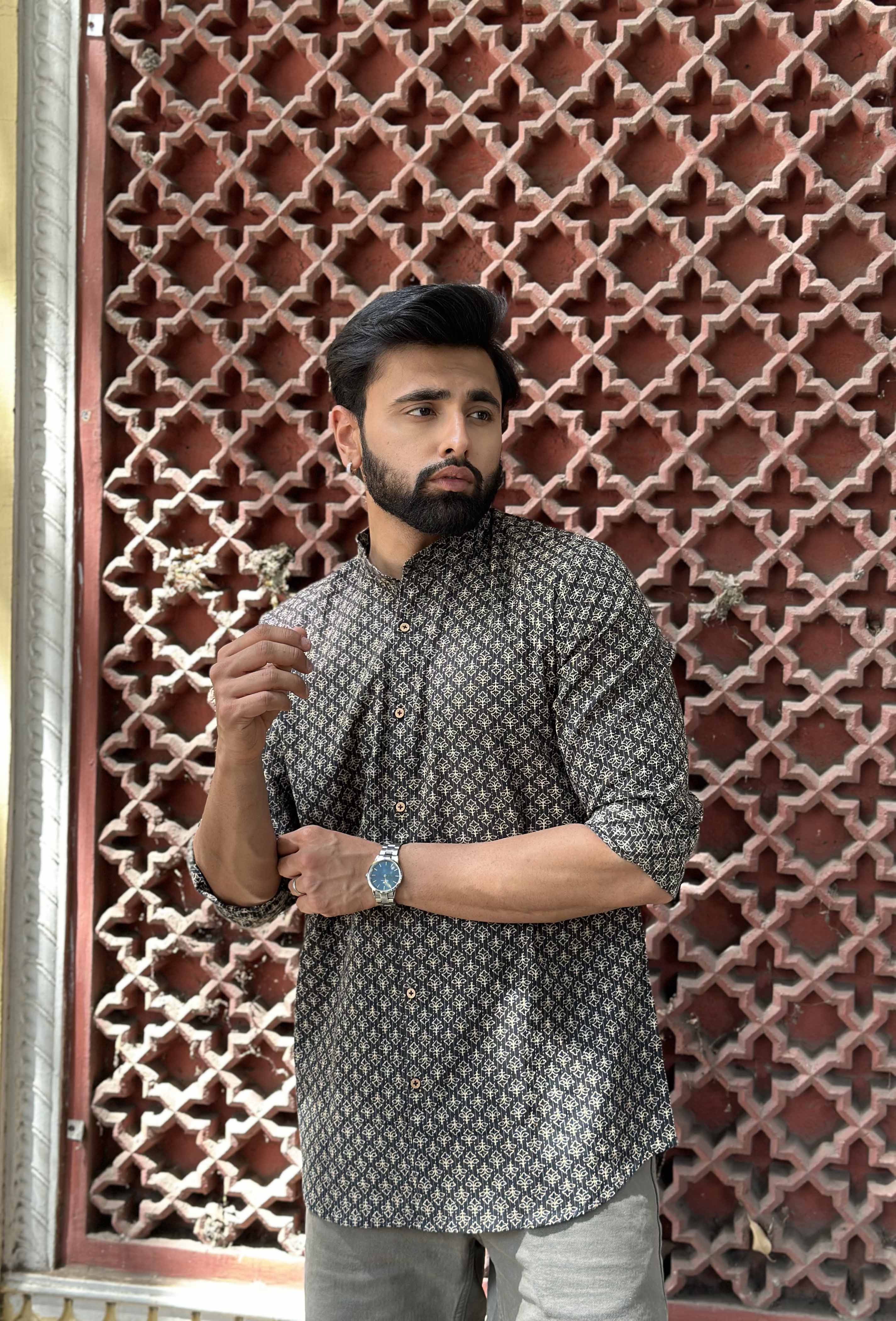 Black Cotton Shirt